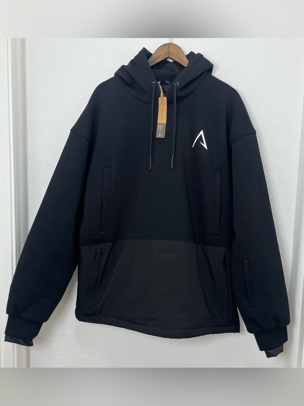 Alphatech Softflex 2.0 Black Snow Hoodie Men's Size Large NWT